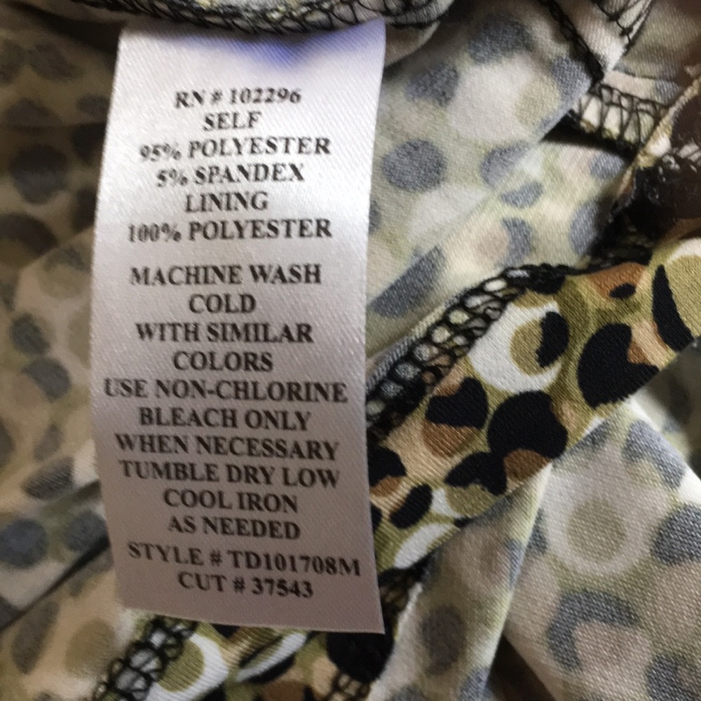 NWT Connected Apparel Brown, olive women’s dress - Picture 7 of 7